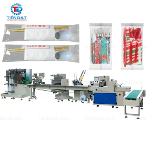 Dây chuyền đóng gói bộ đũa thìa giấy tự động