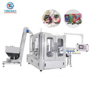 Dây chuyền đóng túi thạch trái cây có nắp vặn tự động