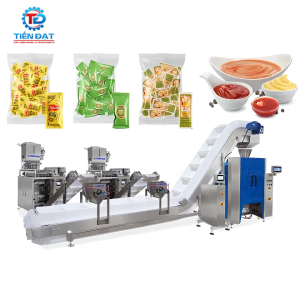 Máy đóng gói chất lỏng đa làn tích hợp dây chuyền đóng gói túi tự động