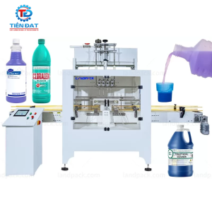 Máy chiết rót dung dịch tẩy rửa có ăn mòn năng suất 1000 - 2700 chai/h