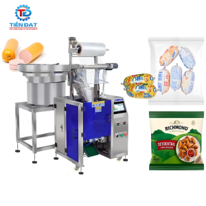 Máy đếm và đóng gói xúc xích tự động